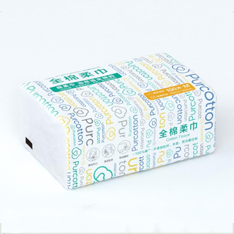 Authentic Pure Cotton Disposable Face Wash Towels - Soft, Gentle Cleansing Towels with Free Shipping