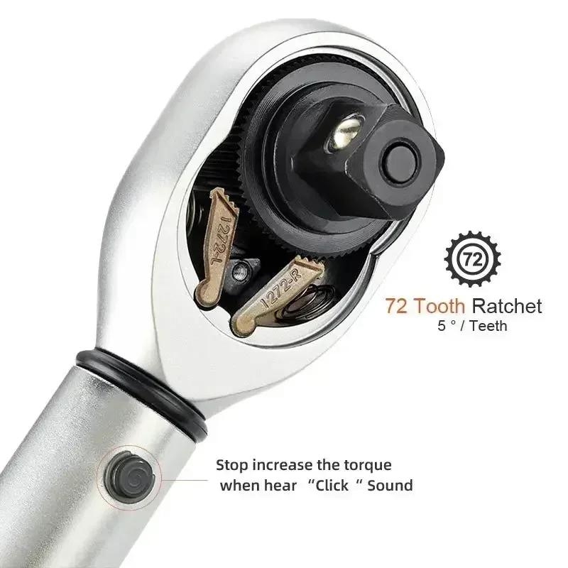 

3/8 10-60Nm Torque Wrench Automotive Ratchet Socket Spanner Accuracy ±3% Digital Professional Mechanical Workshop Tool for Drive