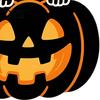 Easy to Apply Seasonal Wall Stickers Halloween Pumpkin Sticker, Black Cat on with Flying Bats Decal, Removable PVC Art for Living Room Waterproof Peel