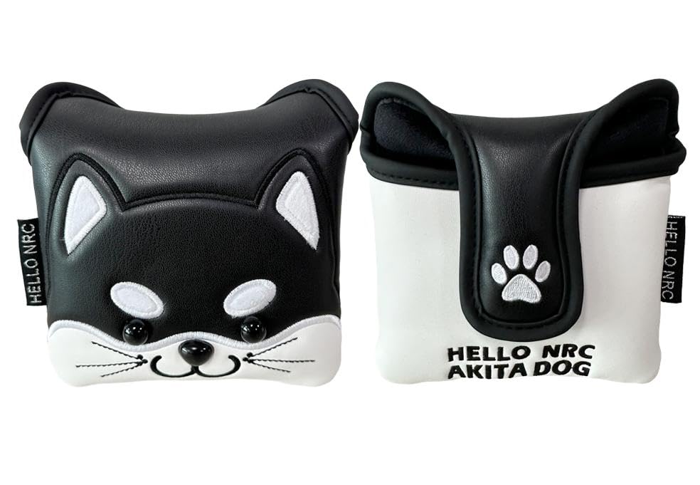Kryt na putter Kryt hlavy golfové hole pro palice Kompatibilní s Odyssey 2 Ball TaylorMade Spider Putter Magnetický Pes Akita Pes Husky Kočka (Kočka)