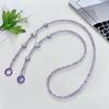 Crossbody Long  Beaded Mobile Phone Hanging Chain Phone Case Lanyard Anti-Loss Rope With Clip Bag Pendants For Iphone