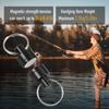 Tool Lanyard Bungee Cords with Carabiner Clips Strong Magnetic Net Release for Fly Fishing with Quic