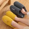 fashion Comwarm Indoor Warm Plush Slippers For Women Men Home Fluffy Furry Slippers New Fashion Cotton Slides Non Slip Bedroom Mute Shoe