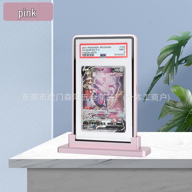 Aluminum Alloy Base for PSA/BGS Graded Card Sleeves - Compatible with CCIC Game, Star, and Pokémon Cards