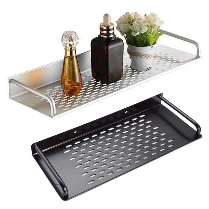 

Белая полка для ванной комнаты, алюминиевый органайзер с одной полкой, настенная полка, свободное отверстие