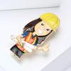 Fashion Enamel Professional Brooches Workplace Character Pins Event Party Decoration Clothes Accessory