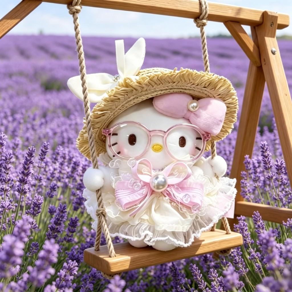 Plyšový přívěsek na klíče Hello Kitty s výplní z PP bavlny jako dárek na Valentýna pro dívky a ženy