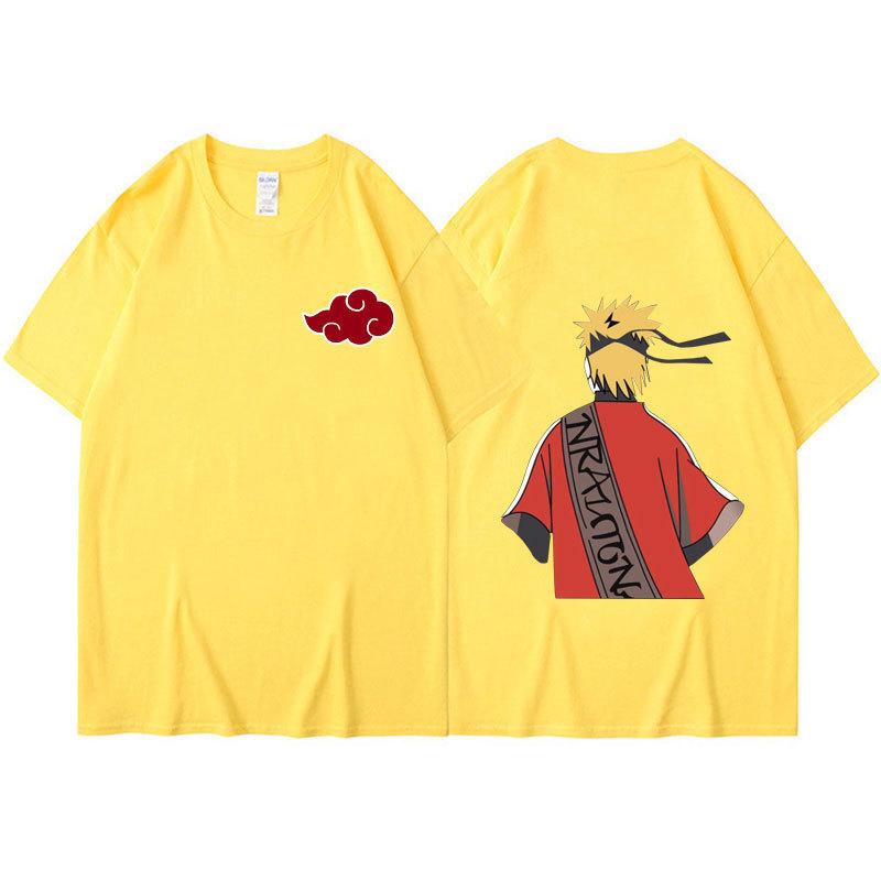 Japanese Anime Naruto T-shirt Men Kawaii Harajuku Manga Graphic Tops Tees Uchiha Itachi Sasuke Printed Summer Tshirts Unisex Casual Streetwear