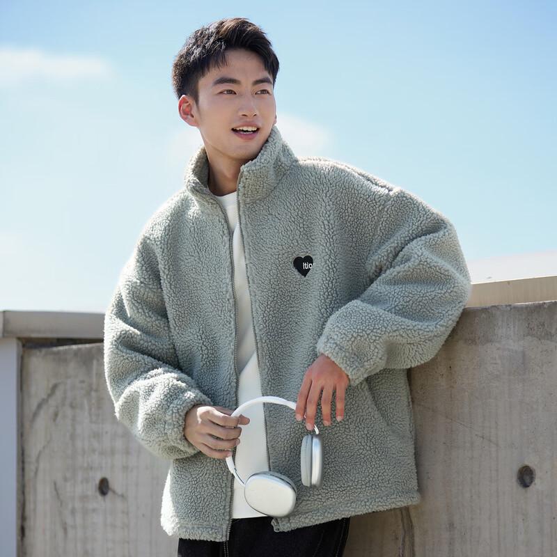 

TonLion 2025 Winter Couple Faux Lamb Wool Jacket XL