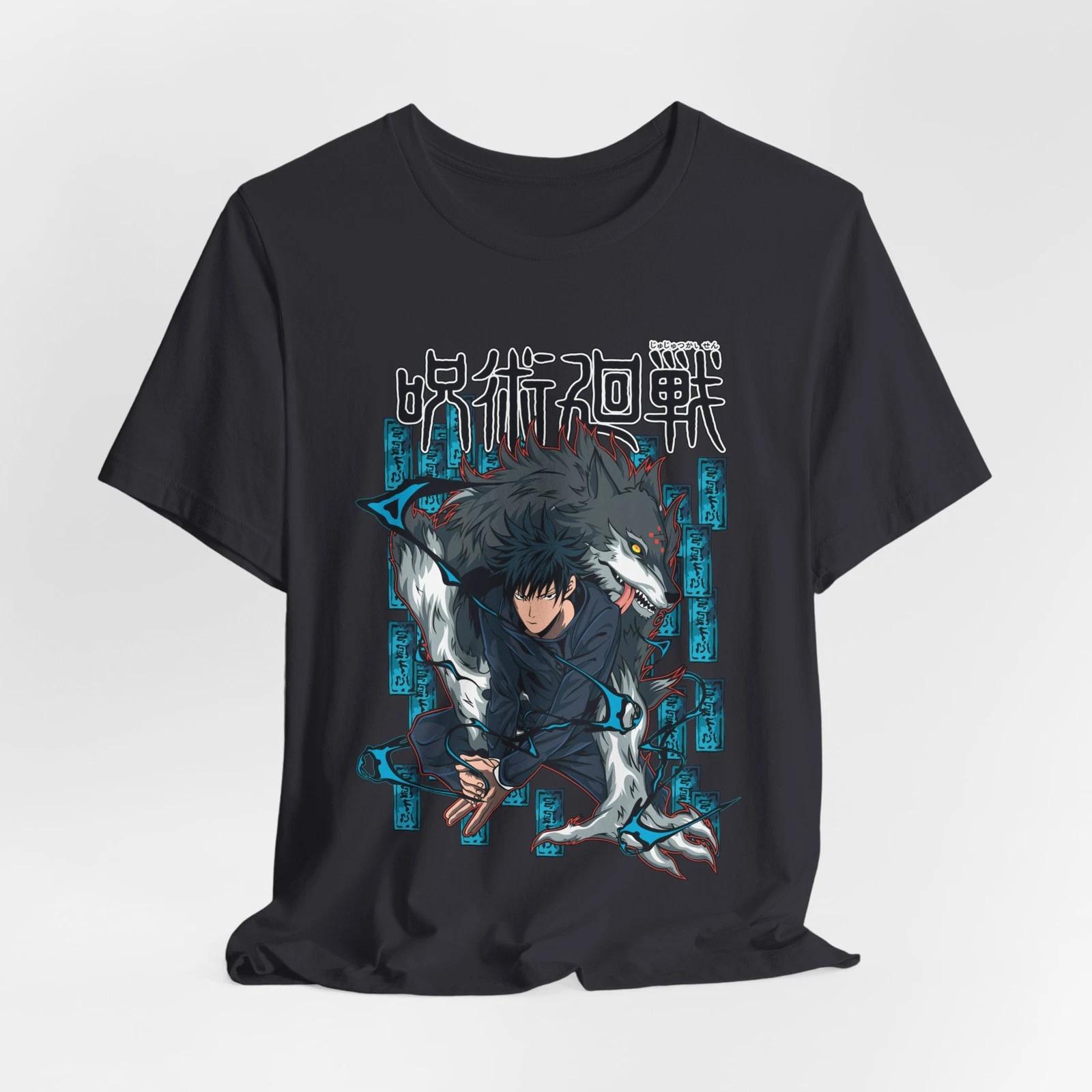 Custom JJK Megumi Fushiguro T-Shirt | Anime Graphic Character Tee XXL