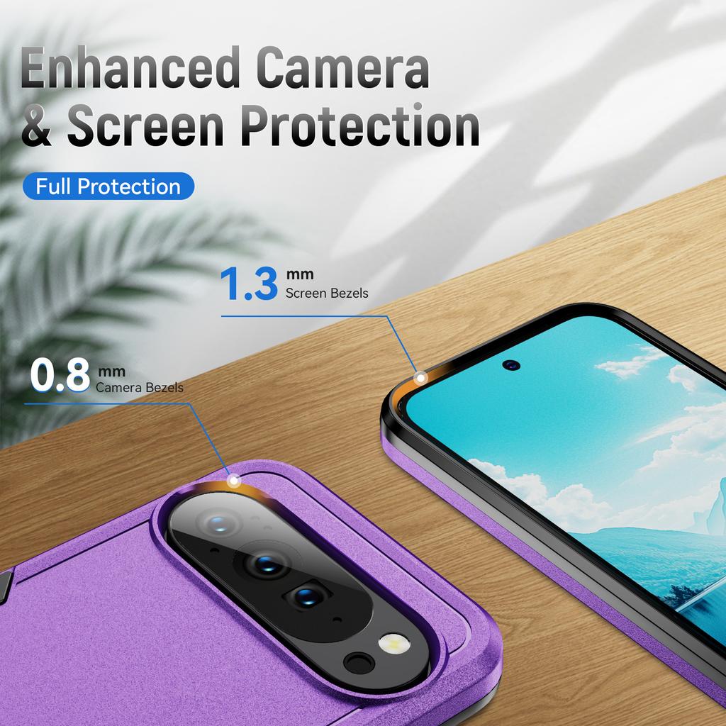Heavy Duty Rugged Phone Cases for Google Pixel 10 9 Pro XL Shockproof Protective Cover for Pixel 8 7 6 Pro 8A Anti-Drop Case
