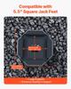 RV Leveling Pads 5000 lbs 4 Pcs Rubber Trailer Jack Pads 5.5" Square Feet