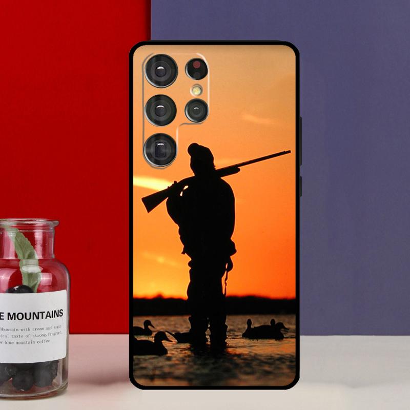 Hunter Man Fishing Dog Funda Case For Samsung Galaxy S25 Ultra S9 S10 S20 S21 S22 Plus S23 Ultra S24 FE Phone Cover