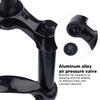 Mountain Bike Front Fork 26in Air Fork Bicycle Shock Absorbing Front Fork Tapered Remote Lockout Black Tube