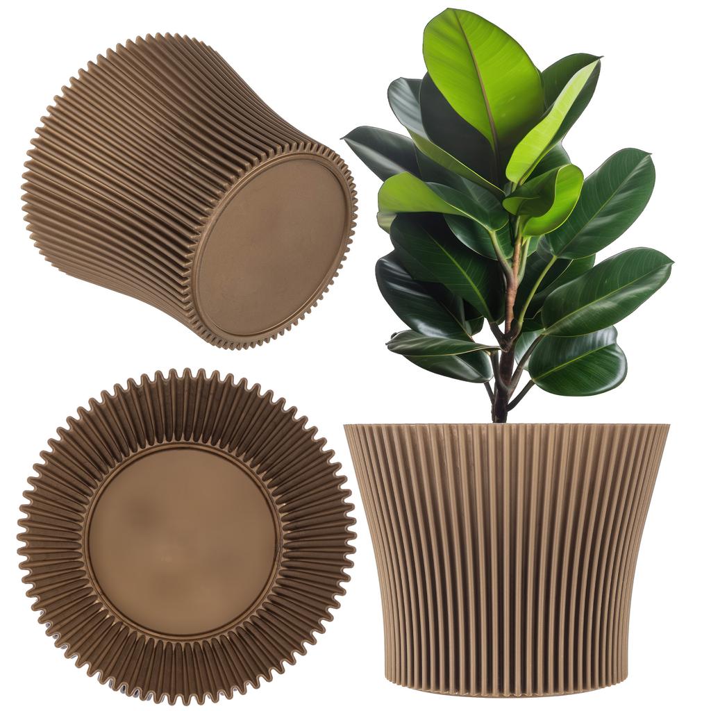 KADAX Flowerpot Flower Pot 11cm Plant Cover Flowerpot Plastic White