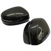 Glossy Black/Carbon Fiber Look Rearview Side Mirror Cover For Honda Odyssey 2015- Wing Cap Exterior Door Rear View Case Trim