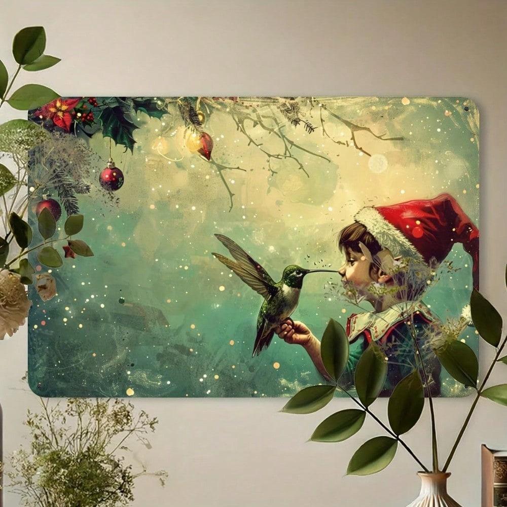 Panneau Mural Métallique Décoratif 20x30cm
