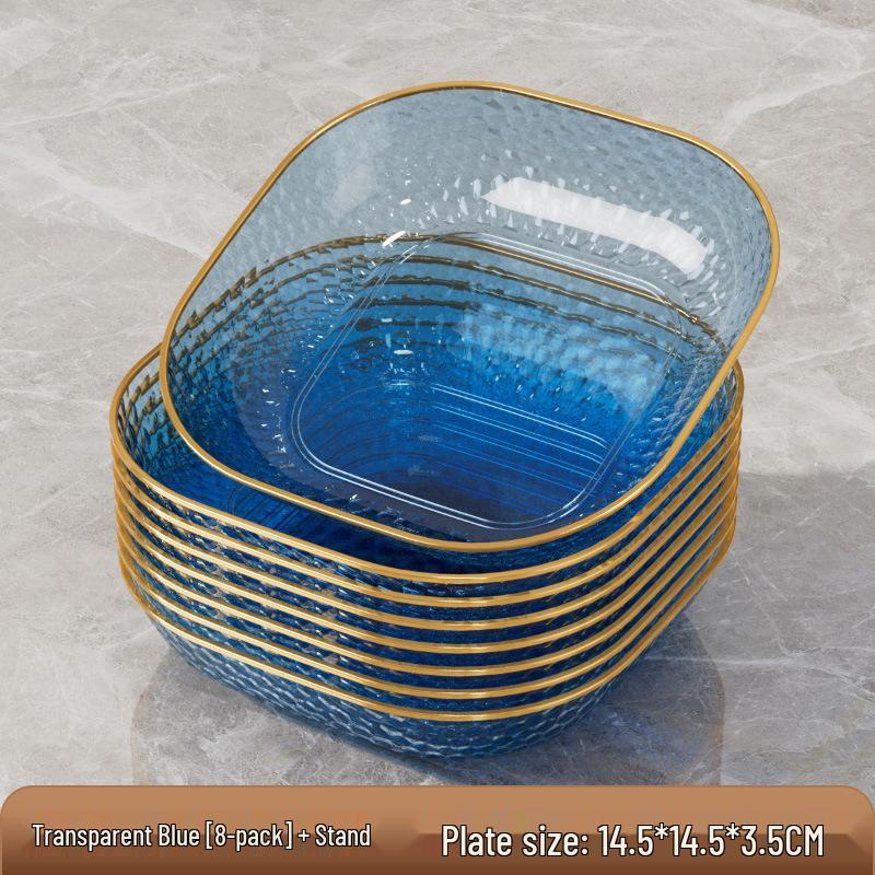 Elegant Transparent Bone Dish for Dining Table: Fruit, Candy, Nut, or Snack Plate