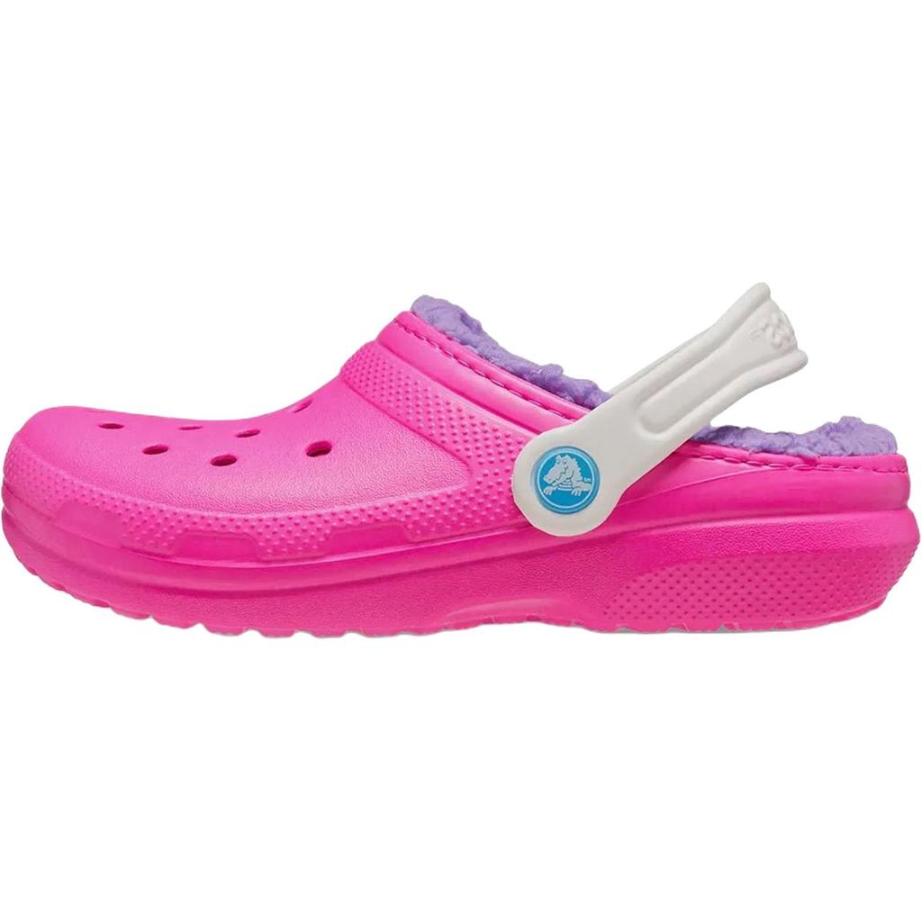 Crocs Classic Lined Comfortable Soft Durable Low-Top Walking Shoes Baby Shoes Pink 207009-6TX
