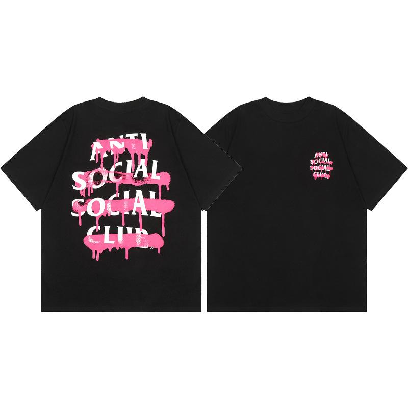 Difference Market Currency ASSC CLUB Hiroshi Fujiwara Lightning Series Printed Men's and Women's Loose Casual Short Sleeve T-Shirt