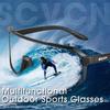 SCVCN Fashion HD Sunglasses Men Women Luxury Glasses Outdoor Sports Runing Drving Shades Racing UV400 MTB Bike Cycling Eyewear