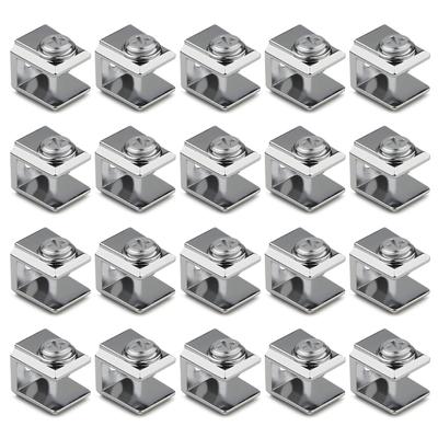 Skleněná spona pro akrylový panel 3-8 mm Zesílené nerezové držáky Vlhkuodolné Montáž kancelářských příček