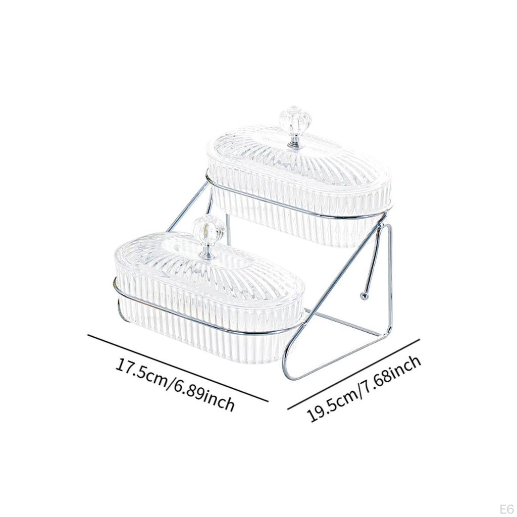Fruit Bowl Dried Dish Multipurpose Home Decorative Organizer Serving Snack Plate for