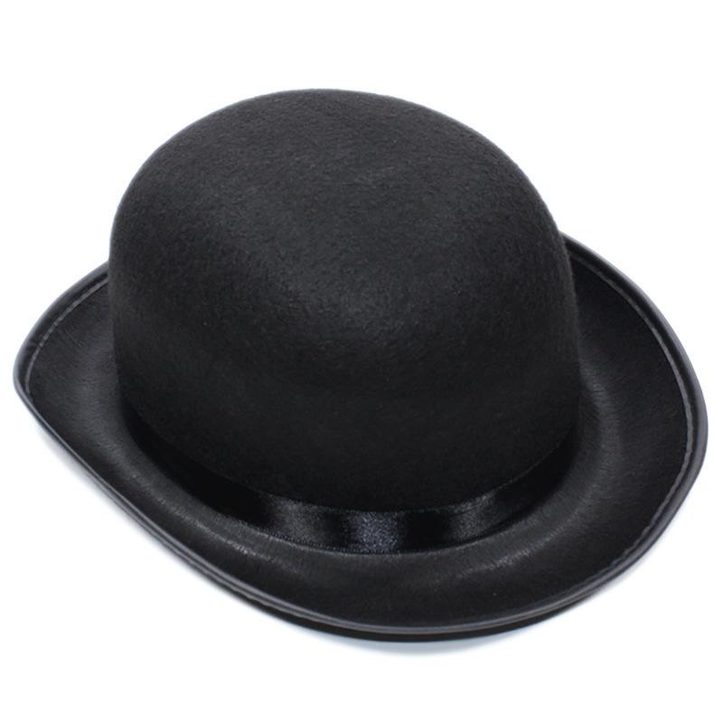 High hat retro British gentleman jazz hat magician hat show sequined hat rain high hat non-woven