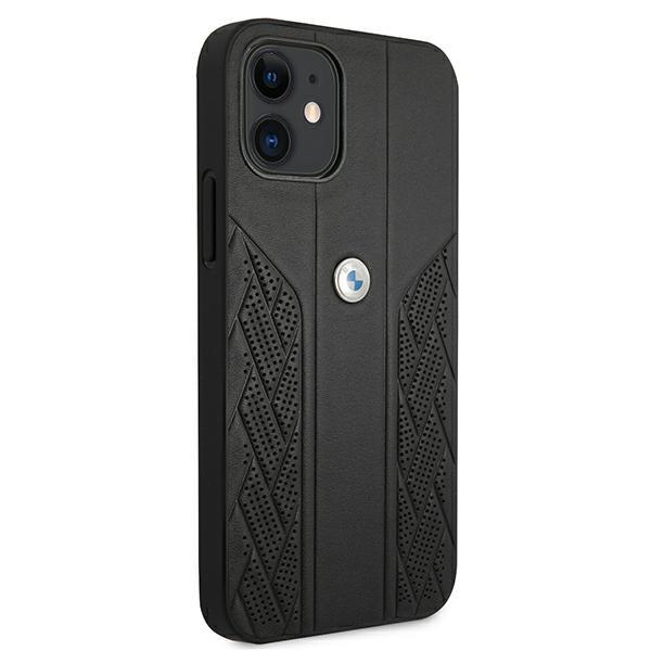 Etui Bmw Bmhcp12Srsppk Iphone 12 Mini 5,4 Czarny/Black Hardcase Leather Curve Perforate