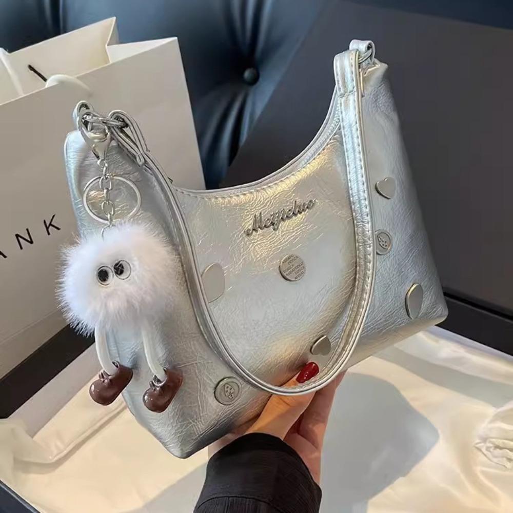 Popular popular small bag women's 2024 new high-end texture niche shoulder underarm bag fashionable versatile messenger bag