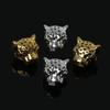 10 ks 12 * 12 mm leopardí hlava ze zinkové slitiny přívěsky pro výrobu šperkových komponentů DIY kouzelná dekorace