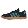 adidas VL Court 3.0 Pohodlné Všestranné Protiskluzové Odolné Nízké Skateboardové Boty Pánské Tenisky Černá Tyrkysová JR8653