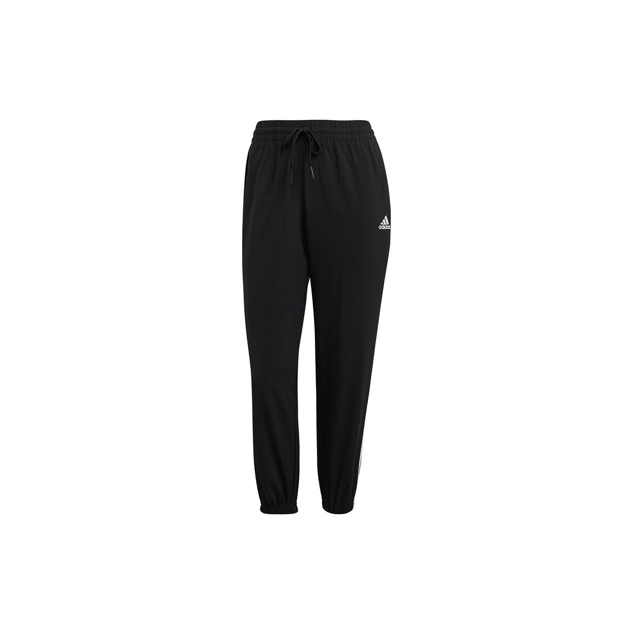 adidas Women s Black 3-Stripes Woven 7/8 Pants GM5559 M