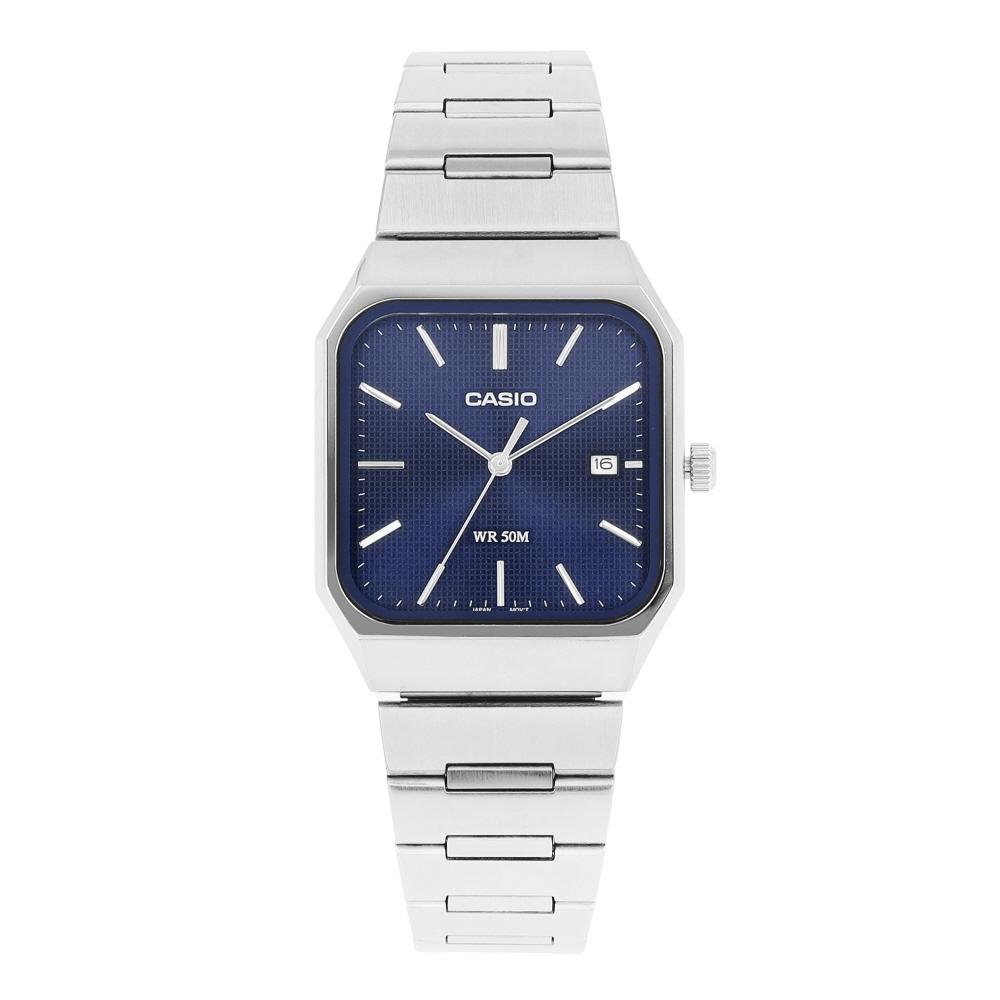 Casio Analog Square Metal Watch Mtp