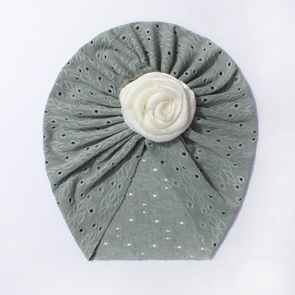 Flower Newborn Baby Girls Turban Hollow Toddler Kid Head Wrap Cute Baby Hat  Hair Accessories