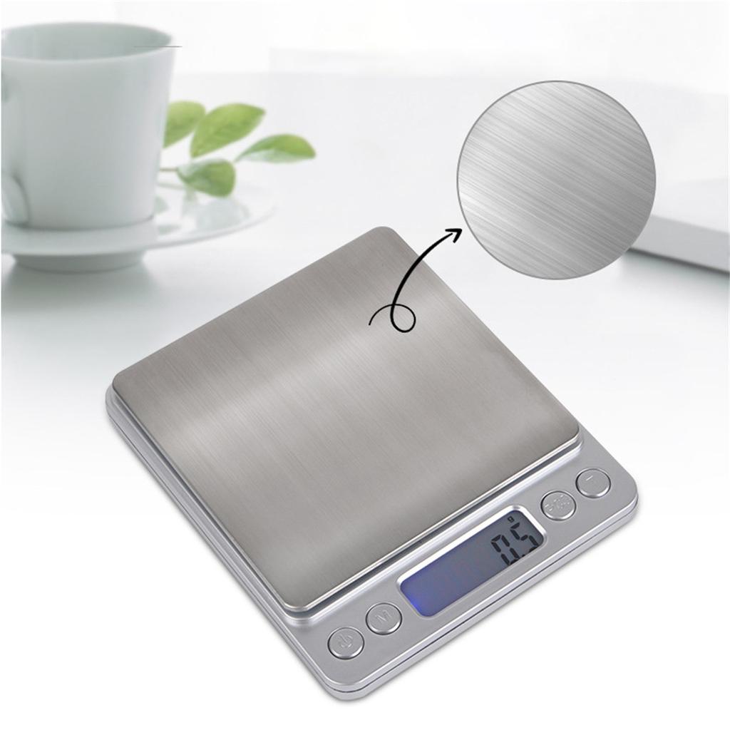 Digital Kitchen Scale 3KG Capacity Electronic Food Scale with LCD Display Stainless Steel Platform Compact Design for Precise Measurement