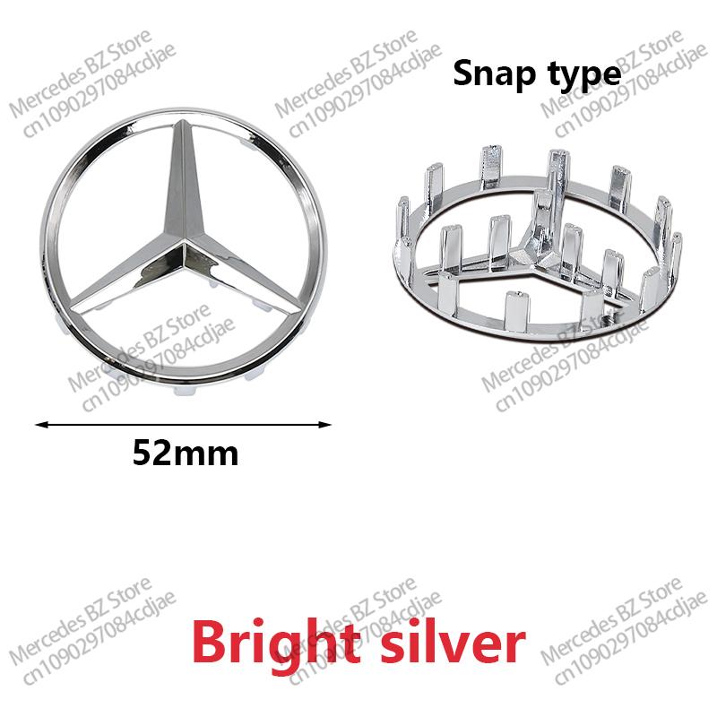 MITV3 ABS 52mm 57mm Car Steering Wheel Logo Badge For Mercedes Benz C E S Series CLA CLS W212 W205 W204 Emblem Styling Accessories