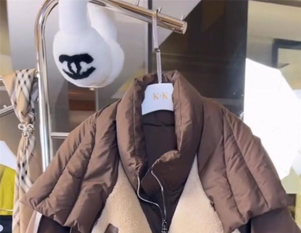 Women's Winter 2024 Brown Short Down Jacket - High-End, Trendy Lapel Style