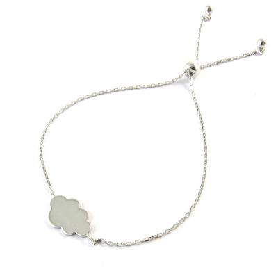 [N3375] - Silver Bracelet 'Nuage' (rhodium Plated)