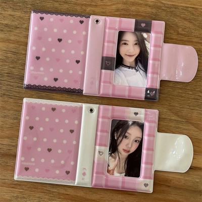 Cute 3 Inch Kpop Album 32 Pockets Mini Photocard Holder Gift Chocolate Idol Photo Holder