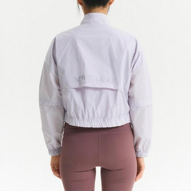 New Balance Women S Jacket C31 Nbnme2w412 70 Women S Lightweight Semi Crop StainleSS Steel