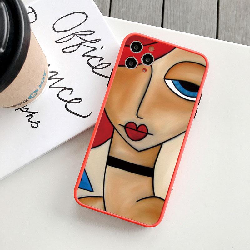 

Picasso Abstract Art Painting Phone Case For iPhone 15 11 12 13 14 Pro MAX Mini 17 16 Pro Max Plus Shockproof Back Cover Fundas iphone 12 mini