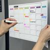 Yousheng Magnetic Monthly Planner Board Fridge Magnet Dry Erase Monthly Schedule Planning Board Refrigerator Calendar Whiteboard Decoration