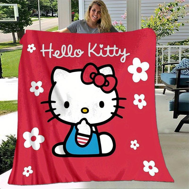 1pc. Hello Kitty Cute Cartoon Blanket - Perfect for Home, Office, Outdoor Use, Gift Idea, Suitable for All Seasonsz041706