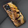 Wolf Dog Cat Bird Lion Tiger Animal Glass Case For Apple iPhone 14 13 Pro 11 12 7 8 Plus SE 2022 XR X XS Max 6 6S Phone Cover