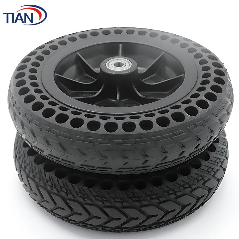 8 Inch 8X2 Solid Tyre with Plastic Hub 200x50 200x45-110 for Electric Scooter Wheelchair No Inflation Part Whole Wheel Durable