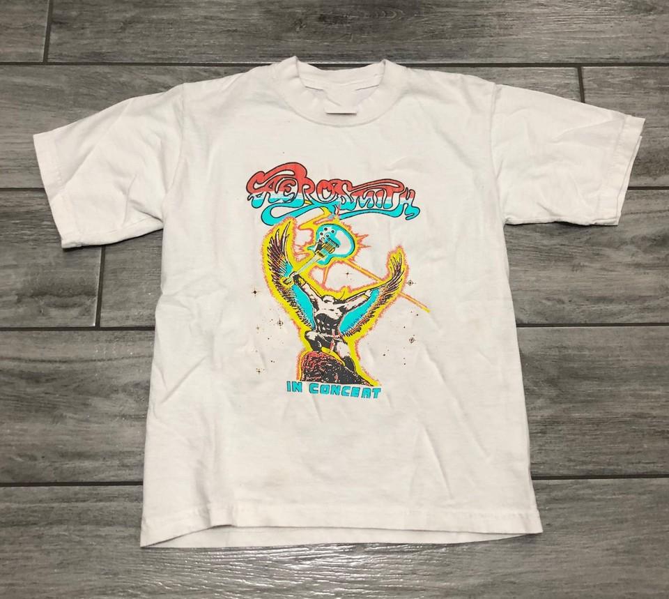 Madeworn Aerosmith In Concert White Shirt S-234XL Gift Fans E566