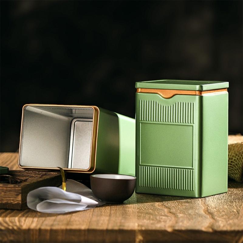 Tea Storage Container For Loose Leaf Tea Stylish Kitchen Canister For Storing Coffee Beans Or Dry Snacks