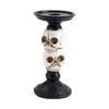 Halloween Decorations Horror Skull/ Crow Resin Candlestick Haunted House Party Ornaments