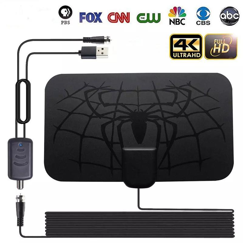Hdtv Antennas 1500 Miles Indoor Digital Antenna Aerial Dvb-T2 Local Channel 4K